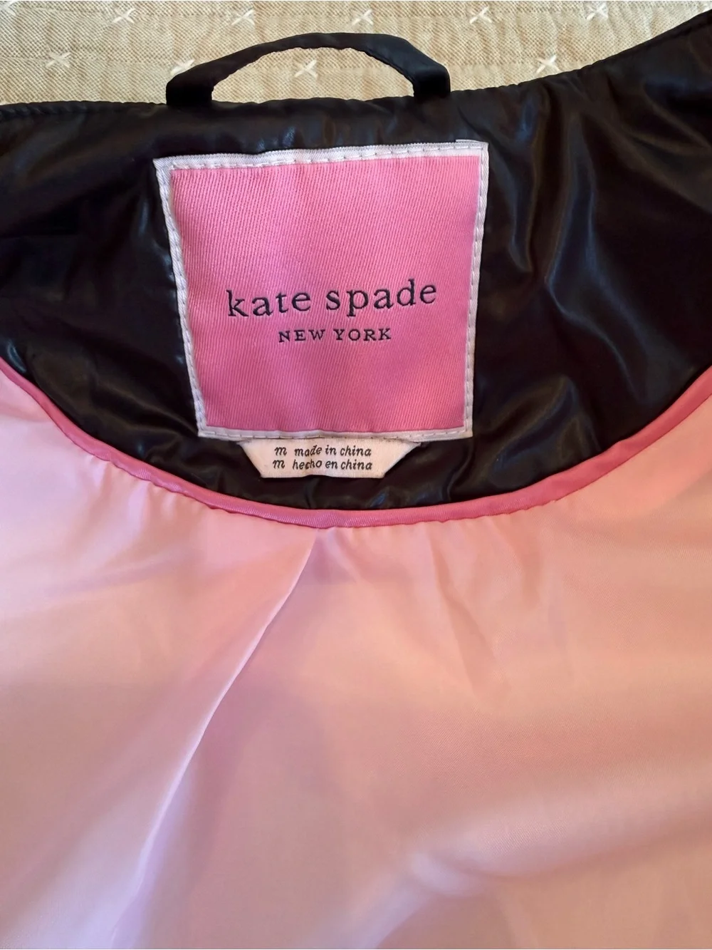 kate spade Pink and Black Lined Jacket